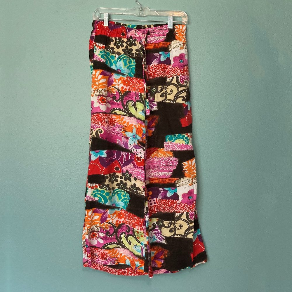 Jams World SUMI-E drawstring waist wide leg pants with pockets